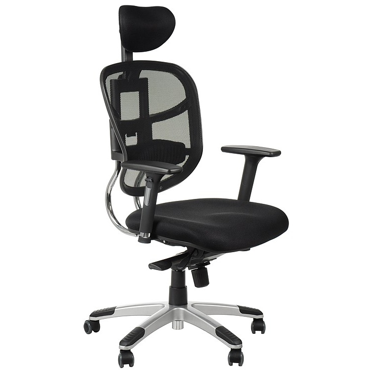 Kontorstol med justerbart sæde - HN-5018 - sort