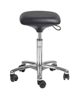 Hocker Tetra mit Aluminium-Fußkreuz