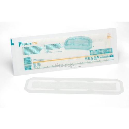 Haavakalvo imutyynyllä Tegaderm + Pad - 9x35cm (tyyny 4,5x30cm) kehys - 25 kpl