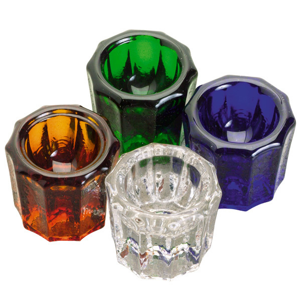 Lasinen dappen-kuppi - Amber Dappen Glas 1U.