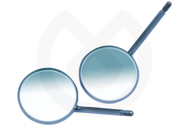 Flat mirrors, simple stem - Fine Thread Mirror No 4 12 Units