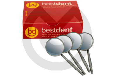 Flat mouth mirrors no. 5 CS, 12 pcs. - BESTDENT