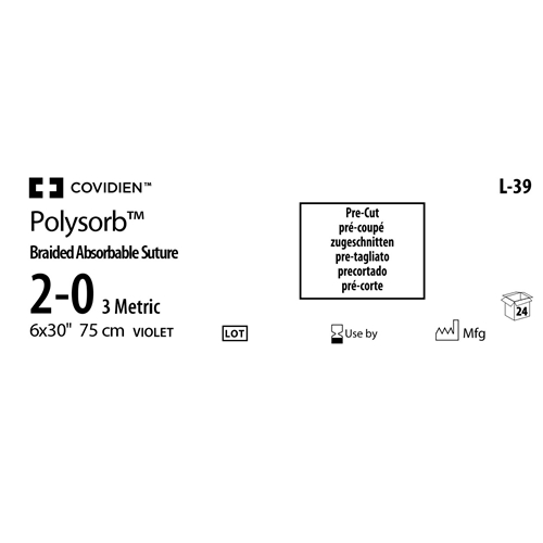 Sutur R Polysorb 2-0FKL multif – 6x75cm PCT Violett – 24 st
