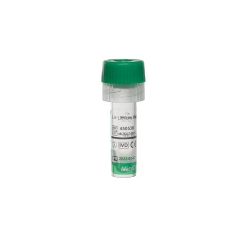 Kapillärrör MiniCollect – 500ul Li-heparin grön – 50 st