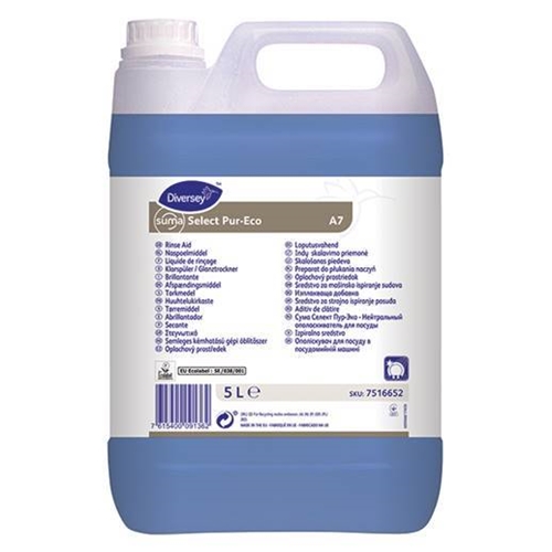 Flydende afspændingsmiddel til opvaskemaskine - 5L Suma Select Pur-Eco A7 - 2 stk.