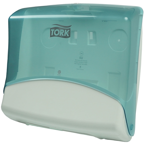 Dispenser Top-Pak W4 - Tork Performance hvid/turkis