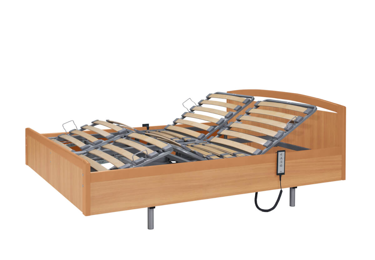 Elektrisk justerbar dobbelt plejeseng PB 533DB - 207x165 cm - 2x140kg