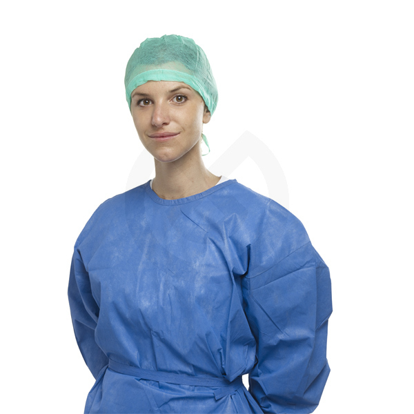 Rockhue med justerbare båndALLE - Scrub Cap With Adjustable Ties - Blue