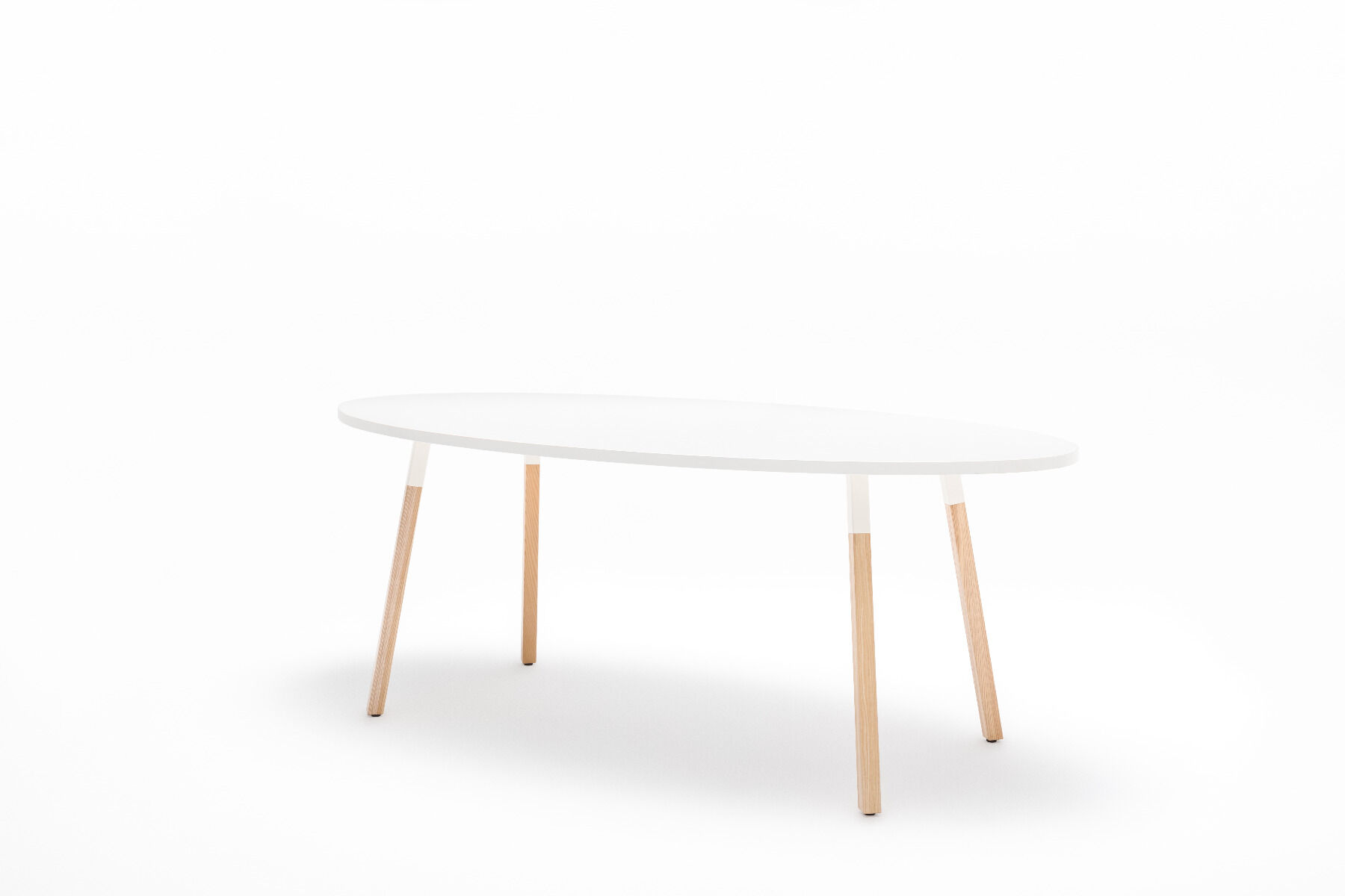 Rundt konferencebord - 200x100 cm - Ogi W
