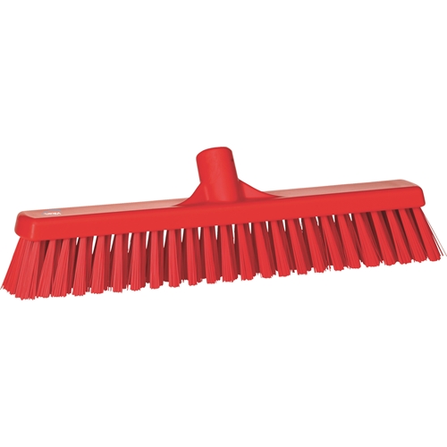 Fejekost med plastbagside Vikan - 410 mm rød blød/hård