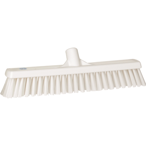 Fejekost med plastbagside Vikan - 410mm hvid blød/hård