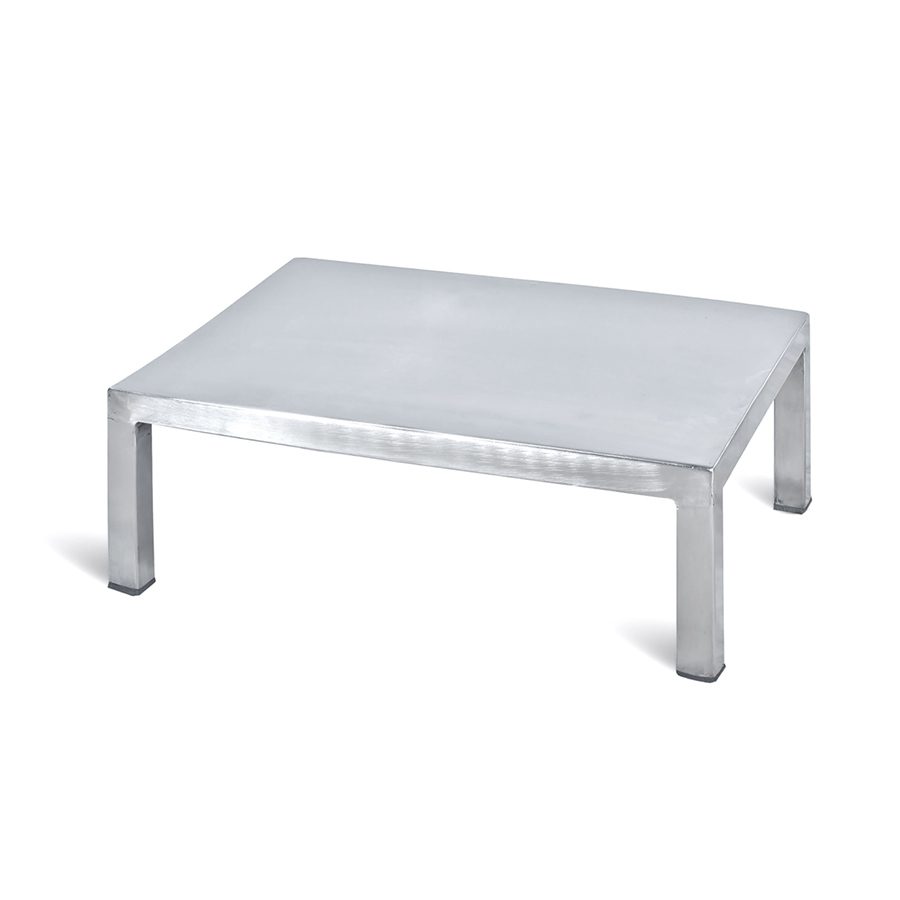 Podest operacyjny ze stali nierdzewnej - Wybierz 1 lub 2 stopnie - D-90/D-91 - 35x45x18 cm