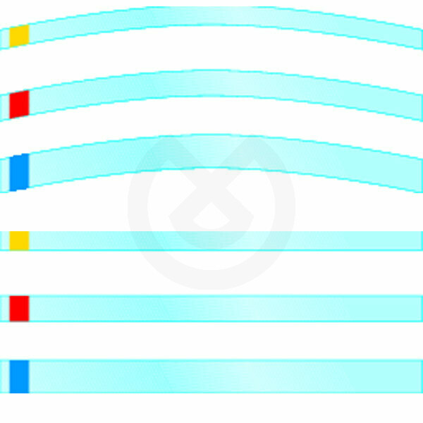 Acetatmatrix - Hawe Transparent Strips Curved 6 Mm