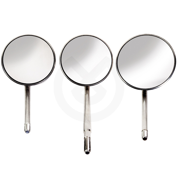 Rhodium-coated mirrors - Fine Thread Rhodium Mirror No. 5 12 Pcs
