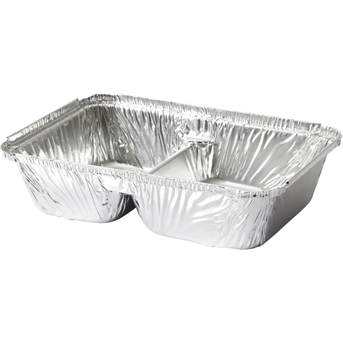 Aluminiumsform 2-rums - 500+420ml 207x141x45mm m låg - 1000 stk