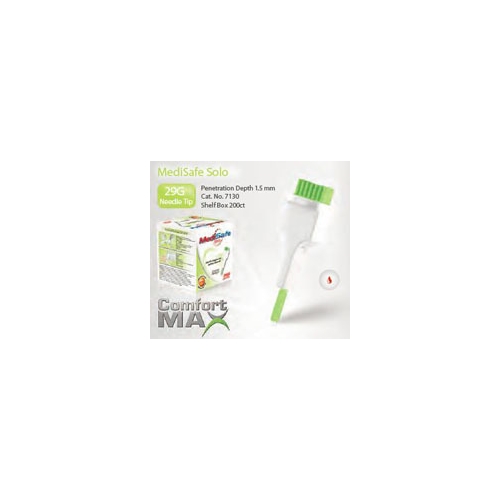 MediSafe Solo-lancet - 1,5 mm 29G grøn - 200 stk.