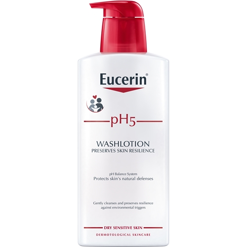 Flydende sæbe Eucerin pH5 - 400 ml med pumpe parfumeret