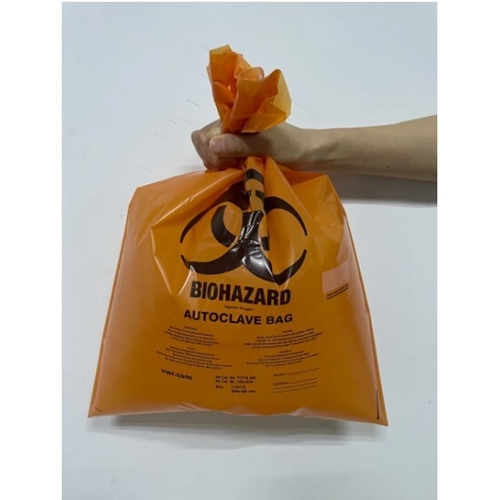 Affaldspose Biohazard - 356x485mm PP autoklaverbar - 200 stk.