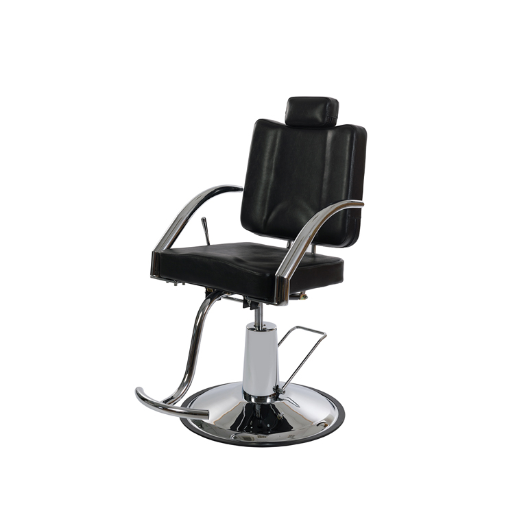 Drejelig makeupstol med forkromet stel - PLATY - Svart