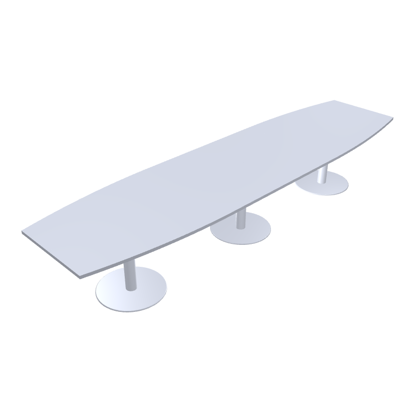 Konferencebord til 6-14 personer - Tack - 420x110 cm - Båtformad