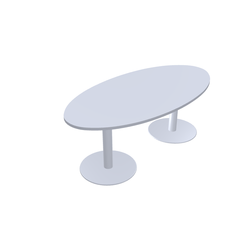 Konferencebord til 6-14 personer - Tack - 200x100 cm - Oval