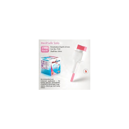 MediSafe Solo lancet - 2,0 mm 23G rosa - 200 stk