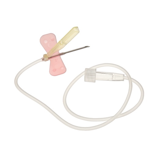 Skalpvenskanyl Surflo Safety - 1,2x19mm 18G rosa 30cm slang - 50 st
