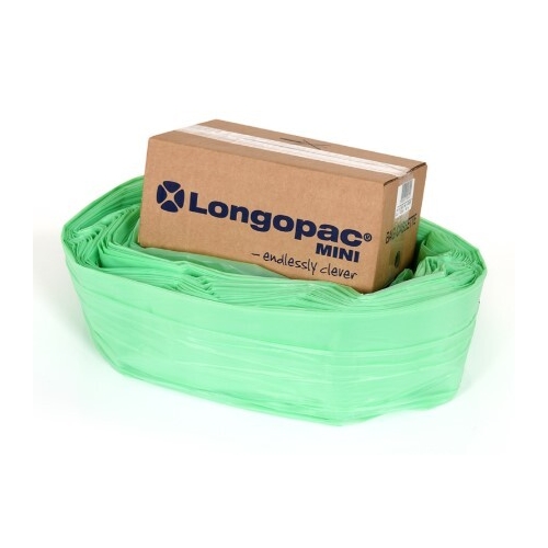 Biomuovinen jätesäkki Longopac Mini - 40 m kompostoituva HC-biomuovi