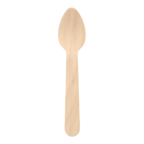 Träbestick tesked – 11cm vaxad – 100 st