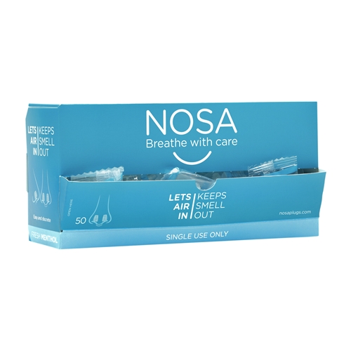 Luktskydd näspluggar Nosa – fräsch mentholdoft 50pk – 50 st
