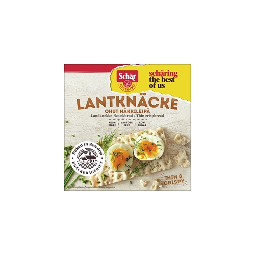 Gluteeniton ja laktoositon lantknäcke-näkkileipä - 230g Schär