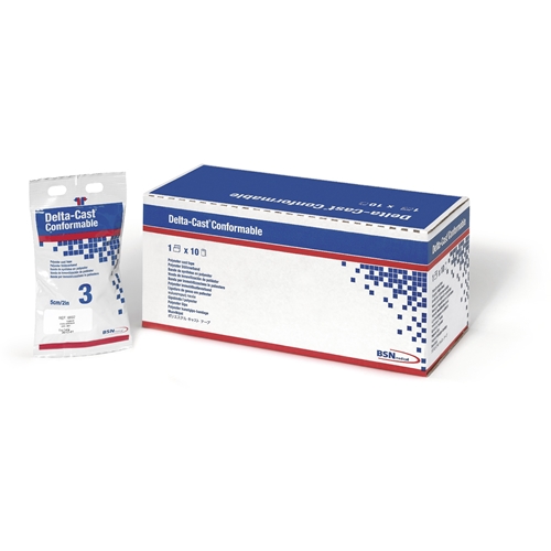 Gipsbandage Delta-Cast Conformable - 10 cm x 3,6 m rosa - 10 stk.