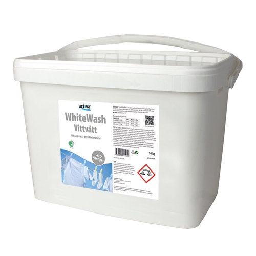 WhiteWash-pyykinpesujauhe valkopyykille 10 kg hajustettu Joutsenmerkitty