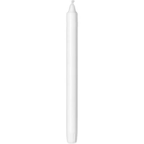 Kronelys i stearin - 25 cm hvid 9 timer Svanemærket - 30 stk