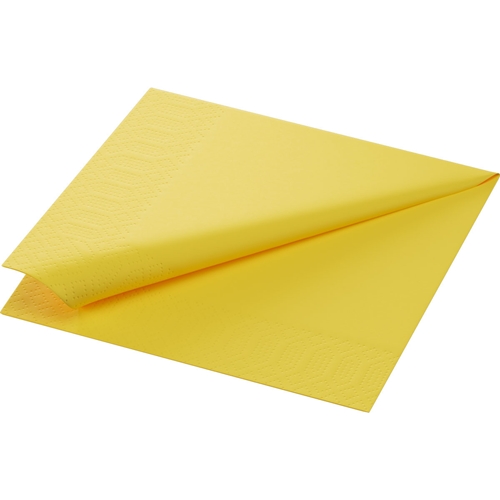 Serviette 1/4-Falz 1-lagig - 33x33 cm Duni gelb - 500 Stück