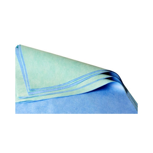Einschlagtuch Sterisheet Interleaved 340/340 SMS - 60x60 cm blau/grün abwechselnd - 220 St.