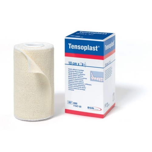 Klæbebind Tensoplast - 10 cm x 2,7 m ustrakt elastisk 67% - 12 stk.