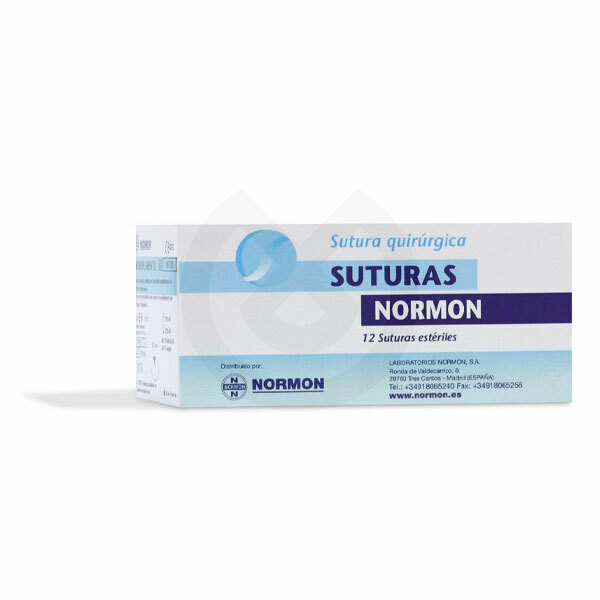 Normon Monofilamentsutur - Monofilament Suture 3/0 T3/8 13Mm