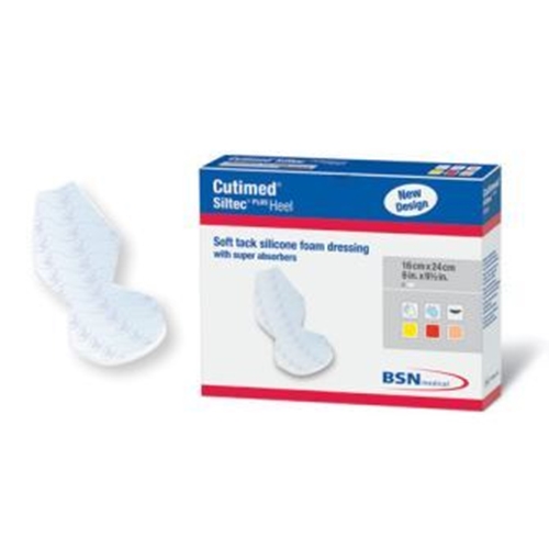 Silikone skumforbinding Cutimed Siltec Plus - 16x24cm Plus hæl 2D - 5 stk