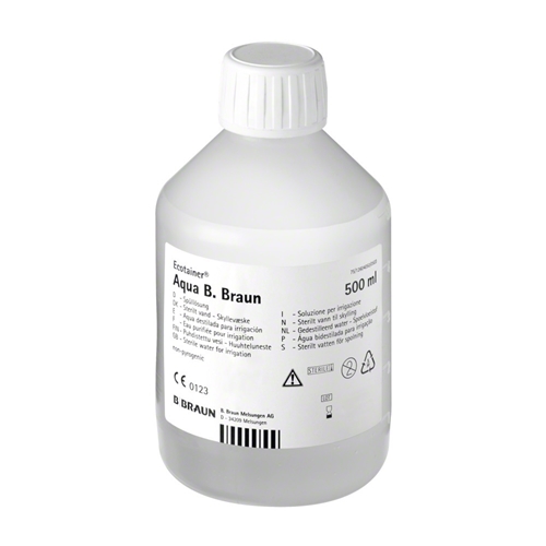 Steriili vesi Ecotainer - 500 ml muovipullo - 10 kpl