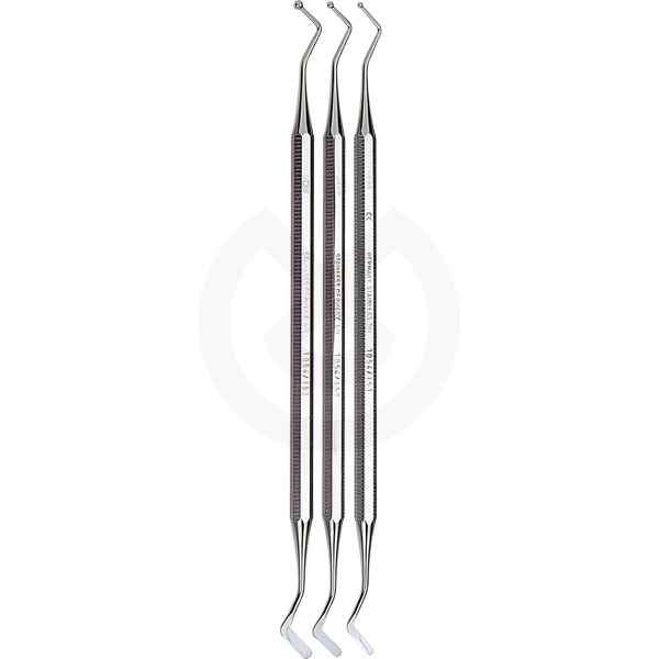 Kulstoppare med spatel, nr.151-153 – Ball/Spatula Plugger Nr.151 – 1 – 5Ø/2 – 0Mm