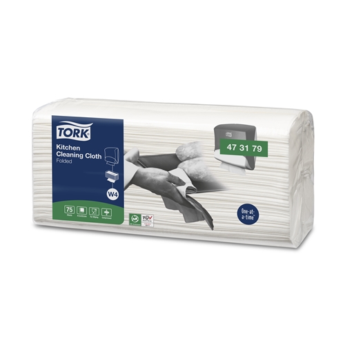 Czyściwo kuchenne Tork W4 Tork Premium - 35,5x41,5 cm białe - 300 szt.