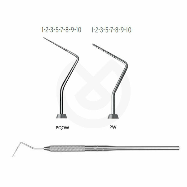 Parodontala sonder i satinstål, färgerHu-Friedy – Periodontal Probe Williams Pw #30