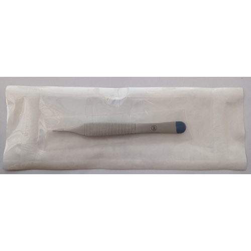 Adson pincet 1x2 kløer engangs - 12 cm steril - 12 stk