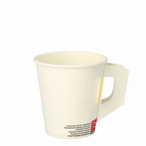 Papkrus med hank Starpak - 18 cl hvid - 80 stk.