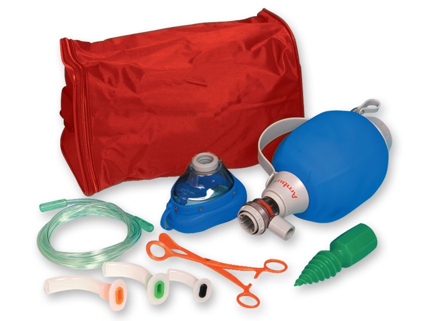 Ambu Mark IV w torbie resuscytator + akcesoria