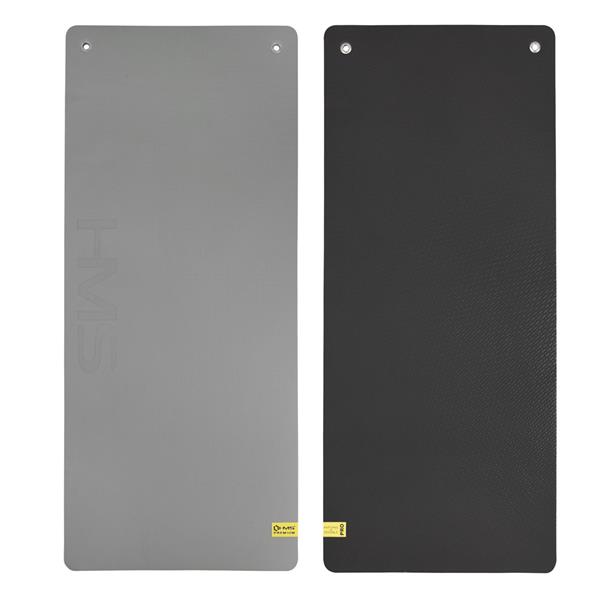 Fitnessmatta - MFK08 - 140x60 cm - 15 mm tjock - Grå/Svart