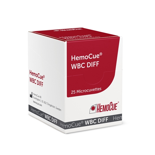 Kuvette WBC diff HemoCue - 25 stk x 2 (5-parts diff) - 50 stk