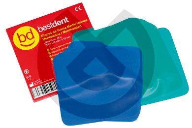 Medelstora kofferdamar – Rubber Dam Medium Green (36U.) Bestdent