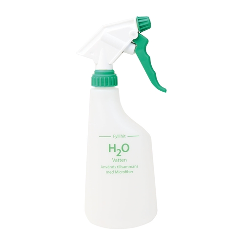 Sprayflaska med trigger – grön text H20